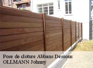 Pose de cloture abbans-dessous-25320 OLLMANN Johnny
