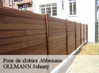 Pose de cloture  abbenans-25340 OLLMANN Johnny 