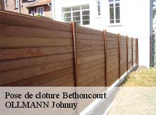 Pose de cloture  bethoncourt-25200 OLLMANN Johnny 