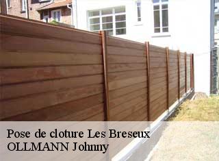 Pose de cloture les-breseux-25120 OLLMANN Johnny