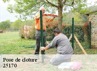 Pose de cloture  25170