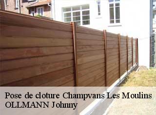 Pose de cloture  champvans-les-moulins-25170 OLLMANN Johnny 