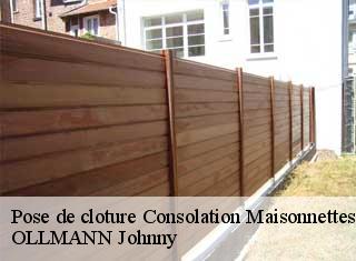 Pose de cloture  consolation-maisonnettes-25390 OLLMANN Johnny 