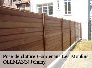 Pose de cloture  gondenans-les-moulins-25680 OLLMANN Johnny 