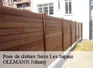 Pose de cloture  serre-les-sapins-25770 OLLMANN Johnny 