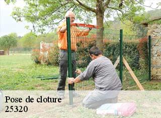 Pose de cloture 25320