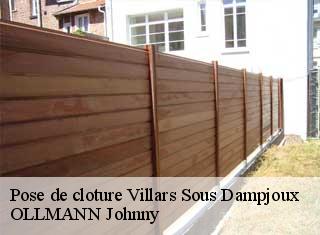 Pose de cloture villars-sous-dampjoux-25190 OLLMANN Johnny